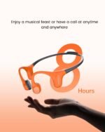 mojawa Aerra Bone Conduction Sport Headphones, IP67 Waterproof Workout Earphones, Open-Ear, Wireless Bluetooth with Mic, Secure and Comfortable for Running and Cycling, Black - Image 4