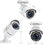 ZOSI 2MP 1080p Security Camera,4-in-1 TVI/CVI/AHD/CVBS Surveillance Bullet Camera Indoor Outdoor,Night Vision,Work for 960H,720P,1080P analog CCTV DVR - Image 3