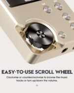 MECHEN M30 HiFi MP3 Player, Lossless DSD High Resolution Digital Audio Music Player, High-Res Portable Audio Player with 64GB Memory Card (Gold) - Image 4