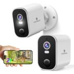 Security Cameras Wireless Outdoor 2K with 128GB TF Card: Battery Powered WiFi Camera with AI Motion Detection for Home - Color Night Vision Spotlight Siren Alarm 2-Way Talk IP65 Waterproof Cloud - Image 2