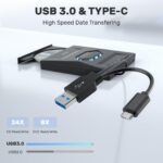 Unitek External CD DVD Drive, USB 3.0 Type-C Portable CD/DVD +/-RW Drive/DVD Player with SD Card Reader USB 3.0 USB C Hub CD ROM Burner Compatible for Laptop Desktop PC Mac Windows 11/10/8/7 Linux - Image 5