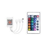DAYBETTER 2 Ports 24 Key Tuya Smart Wi-Fi Led Strip Lights Remote Control, 4 Pin Output Dimmable Remote Controller Voltage DC 12V(Without Power Adapter)
