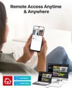 ZOSI 3K Lite Security Camera System with AI Human Vehicle Detection,H.265+ 8CH HD TVI Video DVR Recorder with 4X HD 1920TVL 1080P Indoor Outdoor Weatherproof CCTV Cameras,Remote Access,1TB Hard Drive - Image 6