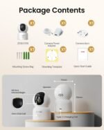 ZOSI Indoor Pan/Tilt Smart Security Camera,2K 360 Degree Baby Pet Monitor,Plug-in 2.4G/5G Dual-Band WiFi Home Cam with Phone App,Night Vision,Person Detection,2 Way Audio,Cloud & Memory Card Storage - Image 9
