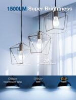 DAYBETTER LED Light Bulbs, A19 5000K Daylight Light Bulbs 100 Watt Equivalent, 1500LM Bright White Light Bulbs, E26 Standard Base, Non-Dimmable, 15 Watt Lightbulbs for Home Office, 12 Pack - Image 4