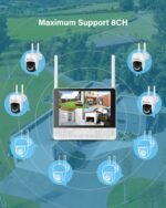 Jennov 5MP Wireless Security Camera System with Monitor – 8CH NVR Kit with 4 Outlet-Powered Cameras, 1TB HDD, Night Vision, Motion Detection, IP66, No Subscription, Home Surveillance Indoor/Outdoor - Image 9