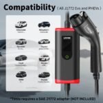 Unitek Level 2 EV Charger Electric Vehicle Charging Station 25FT Charging Cord Portable EV Charger 40A 110V-240V for J1772 Evs NEMA 4-15 NEMA 6-20 Plug Current Adjustable Reservation Charging UL - Image 7