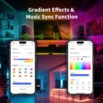 Aqara LED Strip T1 Extension,Requires LED Strip T1 (Sold Separately),3.28 FT RGBIC LED Light Extension with 16 Million Colors/Tunable White/Gradient Effects (1 Pack,39.36 inch) - Image 5