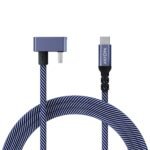 ARZOPA USB C to Type C Cable 100W PD Fast Charging & 10Gbps Data, USB 3.1 Gen 2 Type C Cable, 3.3ft Nylon Braided Right Angle for iPhone 16/15, MacBook, iPad Pro, Galaxy S24/S23, Thunderbolt 3
