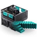 JONSBO N5 NAS Pc Case, E-ATX,12HDD+4SSD Drive Bay GPU HP Host, Supports Max. 4 GPU,E-A.TX(330mm) MB/ATX PSU Supports, with 3 Fans Built-in, 8 Slots PCI, Solid Wood Veneer Computer Case,Home Server - Image 4