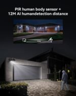 Jennov 4G LTE Cellular Solar Security Camera Wireless Outdoor, No WiFi Need Camera Home Security, 2K Color Night Vision, 360° PTZ, PIR Motion Detection, 2-Way Talk, IP65 Waterproof, Built-in SIM Card - Image 9