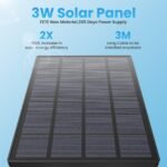 ieGeek Security Camera Outdoor, 2K Wireless WiFi 360°PTZ Camera, Solar Battery Powered Surveillance Camera with Spotlight/Siren/Motion Detection/3MP Color Night Vision,Compatible with Alexa - Image 4