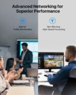 ZOSI 16 Port Gigabit PoE Switch with 2 Gigabit Uplink Ports, 156W for 16 PoE+ Ports, IEEE802.3af/at, Unmanaged Ethernet Switch, Plug & Play, Sturdy Metal Casing, Desktop/Wall Mount - Image 3