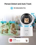 ZOSI 4MP Smart WiFi Security Camera,360° Pan/Tilt, 2-Way Video Calling, Human Detection, Night Vision,Plug in 2.4G/5G Dual-Band Home Cam, Cloud/Memory Card Storage, Indoor Elderly/Baby/Pet Monitor - Image 5