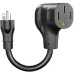 Unitek NEMA 6-20P to NEMA 14-50R 250V 20 Amp EV Charger Adapter EV Charger Power Cord Adapter Connector 11.8 Inch Electrical Power Conversion Adapter Cord for Portable EV Charger