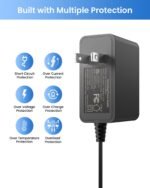 ZOSI 12V 2A 100V-240V US AC to DC Power Supply Adapter & 4-Way Power Splitter Cable for CCTV Home Security Camera Surveillance System - Image 3