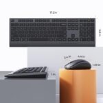 MEETION Bluetooth Keyboard and Mouse Combo, Wireless 2.4GHz Multi Device Computer Keyboard, Full Size Slim Rechargeable Keyboard, 3800 DPI Optical Mouse, for Windows/Mac/Laptop/PC/Desktop/iPad/Phone - Image 6