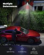 ieGeek Security Camera Outdoor, 2K Wireless WiFi 360°PTZ Camera, Solar Battery Powered Surveillance Camera with Spotlight/Siren/Motion Detection/3MP Color Night Vision,Compatible with Alexa - Image 9