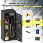 KAER Gun Safe, Large 8-12 Gun Cabinet for Home Defense with Electronic Keypad | Secure Rifle & Shotgun Safe with Adjustable Shelf, Rifle Rack for Pistols and Ammunition Storage - Image 6