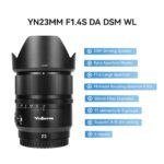 YONGNUO YN23mm F1.4 Lens w/Remote Controller, 23mm F1.4 Auto Focus Large Aperture APS-C Frame, Standard Prime Lens for Sony E Mount - Image 2