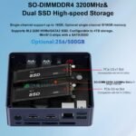 Beelink Mini S13 Mini PC,13th Intel Twin Lake-N150 (up to 3.6GHz, Upgraded N100), 16GB DDR4 500GB M.2 SSD, Mini Desktop Computer Support 4K Dual Display/USB 3.2/WiFi 6/BT 5.2 for HTPC/Office/Business - Image 6