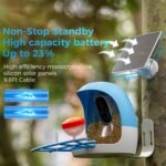 Aomeisi A6 AI Feeder with 2K Solar Camera Squirrel Feeder Identify Hummingbird attractant Motion Detection Two Way Audio SD Slot Gift for Bird Photography Bird Lover - Image 6