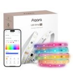 Aqara LED Strip T1,6.5 FT RGBIC Cuttable LED Strip Lights,16 Million Colors/Tunable White/Gradient Effects,Supports Apple Homekit,Alexa,Matter Over Bridge,Requires Zigbee 3.0 Hub