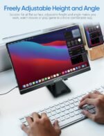 ARZOPA Cell Phone Stand Angle Height Adjustable Phone Holder for Desk, Foldable Phone Stand, Compatible with iPhone, iPad, Surface Pro, Portable Monitor 7" - 15.6" - Image 2