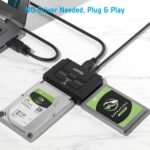 Unitek USB 3.0 to IDE and SATA Converter External Hard Drive Adapter Kit for Universal 2.5/3.5 HDD/SSD Hard Drive Disk, One Touch Backup Function, Included 12V/2A Power Adapter - Image 6