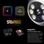 Sovmiku CA3 AI Auto Tracking Mini 2K Security Camera Wireless Outdoor, Two-Way Audio, Easy to Setup, 9.8Ft Power Cable,360° View, Color Night Vision, Audible Flashlight Alarm, 180 Days Exchange Policy - Image 8