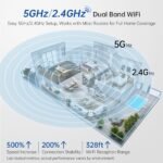 SYMYNELEC 5GHz Security Camera Indoor: 2K Baby Monitor with Phone App - Pet Camera with Speaker for Dog/Cat Owners - AI Motion Detection One-Touch Call Auto Tracking IR Night Vision TF/Cloud Storage - Image 3