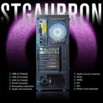 STGAubron Gaming PC Desktop Computer, Intel Core i7 up to 3.9GHz, Radeon RX 580 8G, 16G RAM, 512G SSD, WiFi 6, Bluetooth 5.2, RGB Fan x6, Windows 11 Home - Image 6