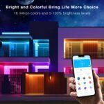 DAYBETTER Outdoor LED Strip Lights, IP67 Waterproof LED Lights with Remote, APP Control, Color Changing LED Rope Lights for Bedroom, Bathroom, Roof, Balcony, Pool, 24V, 100ft - Image 4