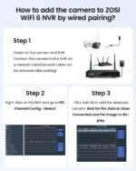 ZOSI WiFi 6 2K Add-on Camera,3MP Plug-in Security Camera with Power Supply,Night Vision,2 Way Audio,Only Compatible with Same Brand Wi-Fi 6 NVR Recorder System Model:ZR08WU,ZR08WS,ZR08PP - Image 7