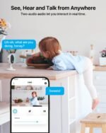 ZOSI Indoor Security Camera, 2Pack 1080P Home WiFi Camera with Phone App, Smart Motion Detection,2 Way Audio, Night Vision,C688 Baby/Pet Monitor,Memory Card/Cloud Storage,Works with Alexa,Plug-in - Image 3