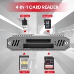 Unitek 4 in 1 CFexpress Type B Card Reader - SD4.0 UHS-II & Micro SD Card Reader with USB-A Hub 10Gbps USB 3.2 Gen 2 CFexpress Adapter for Cf Express Type B - Image 2