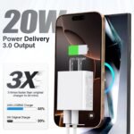 LCGENS USB C Wall Charger Block 20W - Image 2