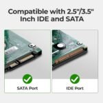 Unitek USB 3.0 to IDE and SATA Converter External Hard Drive Adapter Kit for Universal 2.5/3.5 HDD/SSD Hard Drive Disk, One Touch Backup Function, Included 12V/2A Power Adapter - Image 8