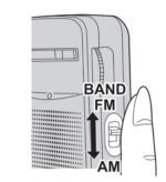 Panasonic RF-P50d Pocket AM/FM Radio Silver RF-P50D - Image 5