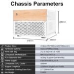 AUDHEID 8-Bay NAS Chassis[2023 New], Computer Network Attached Storage, Support 8 * 3.5" HDD+2 * 2.5" SSD Tray, Compatible MATX/uATX/ITX, Personal Private Cloud(Diskless) (White) - Image 5