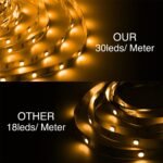 DAYBETTER Led Strip Lights Waterproof, 32.8ft(2 Rolls of 16.4ft) Led Tape Lights Color Changing 300 LEDs Light Strips Kit with 44 Keys Ir Remote Controller and 12v Power Supply for Indoor Outdoor Use - Image 6