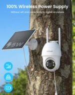 ieGeek 4G LTE Cellular Security Camera Wireless Outdoor, No WiFi Battery Powered Cameras with Solar Panel, 2K HD Color Night Vision, 2-Way Audio, 360° PTZ, PIR Motion Sensor(SIM Card Included) - Image 2