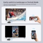 Unitek Hdmi Wireless Display Dongle Adapter - 5G Screen Mirroring Receiver TV Casting Device Screen Mirroring Adapter/4K Hdmi Extender for Streaming Video to Monitor from Mac iOS Android Windows-Black - Image 8