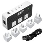 Key Power 230-Watt Step Down 220V to 110V Voltage Converter & International Travel Adapter/Power Converter with USB-C Port 18W - [Use for USA Appliance Overseas in Europe, AU, UK, Ireland, etc.]