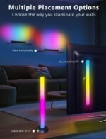 Smart LED Light Bars, RGB Light Bar with Multiple Placement Options, 14 Inches LED Backlights with Scene and Music Sync Light Bar, 60 Lumens, Gaming Light Bars for Room,Monitor,TV,PC Gaming Desk Decor - Image 6