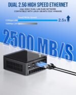 GMKtec Gaming Mini PC K8 Plus AMD Ryzen 7 8845HS(8C/16T, up to 5.1GHz) 32GB DDR5 RAM 1TB SSD, Desktop Computer Dual NIC 2.5G, HDMI 2.1, USB4 - Image 5