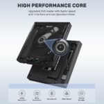 Unitek External CD DVD Drive, USB 3.0 Type-C Portable CD/DVD +/-RW Drive/DVD Player with SD Card Reader USB 3.0 USB C Hub CD ROM Burner Compatible for Laptop Desktop PC Mac Windows 11/10/8/7 Linux - Image 6