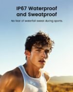 mojawa Aerra Bone Conduction Sport Headphones, IP67 Waterproof Workout Earphones, Open-Ear, Wireless Bluetooth with Mic, Secure and Comfortable for Running and Cycling, Black - Image 3