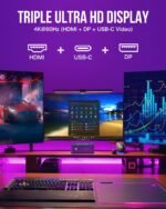 GMKtec M5 Plus Gaming Mini PC Ryzen 7 5825U (Upgraded 7430U/ 5700U), 32GB RAM 1TB SSD Dual NIC LAN 2.5GbE Desktop Computers Office Home, Triple 4K Display, WiFi 6E, USB3.2, USB-C, BT 5.2, DP, HDMI 2.0 - Image 5