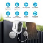 Anakk Solar Security Camera Wireless Outdoor, Solar-Powered 4MP 1-Cam, Compatible with A32 System, Color Night Vision,Motion Detection,24/7 Recording - Image 2